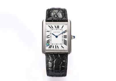 Cartier Italian Cowskin Bracelet Square Case Imported Swiss Quartz 34.8*27.4/31*24.4MM Watch